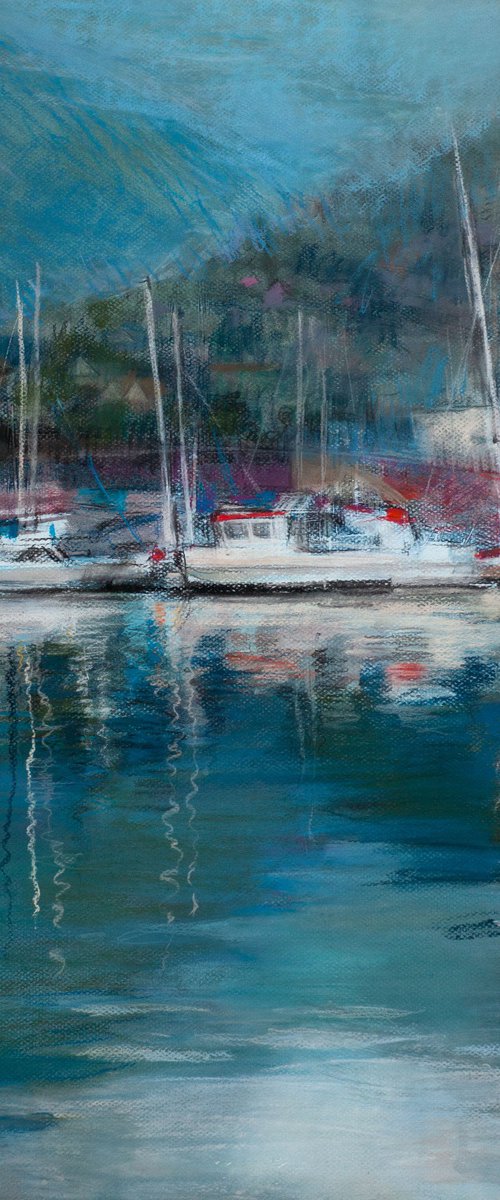 Harbour in Norway by Oksana Shulga