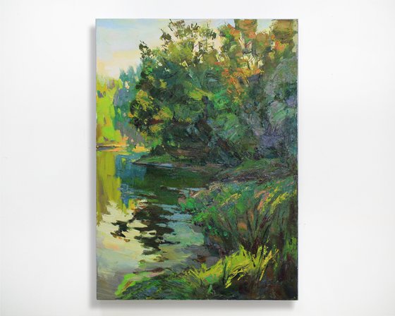 "Near the river"