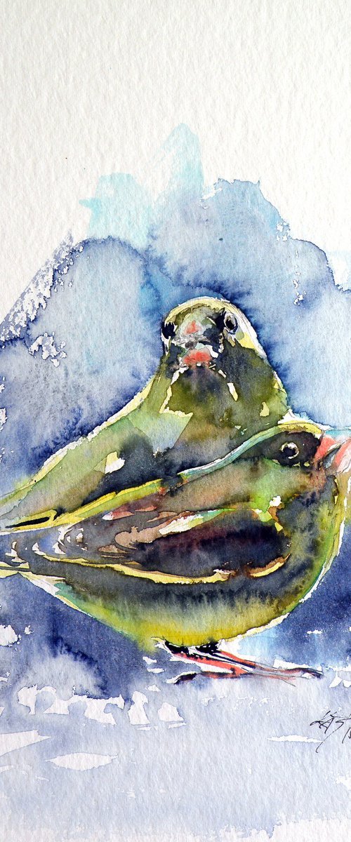 Greenfinches by Kovács Anna Brigitta