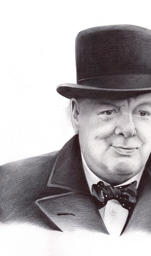 Portrait of Winston Churchill by Daria Maier