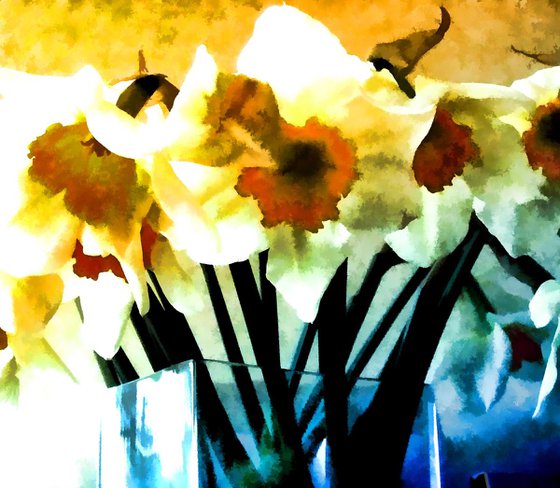 Daffodil vase