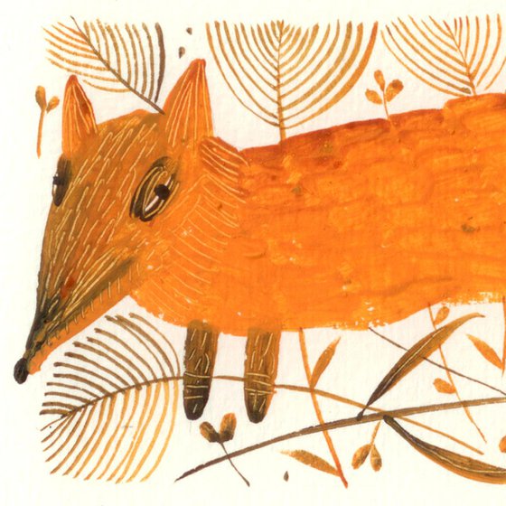 Fox 30 x 21 cm / 11.81 x 8.26 inch