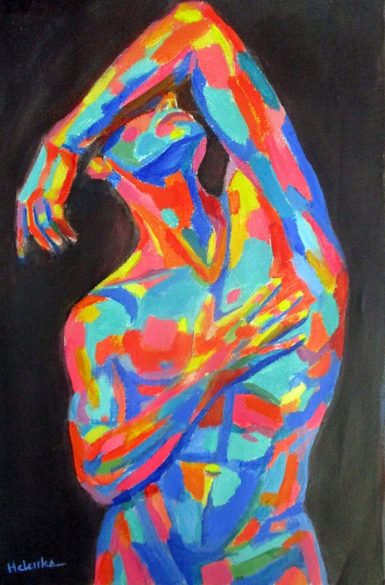 "Held Within" - Abstract Male Figure