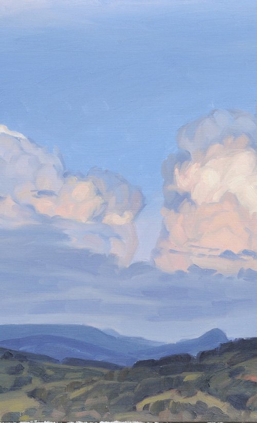 Cloud at sunset by ANNE BAUDEQUIN