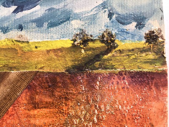 Small landscape collage study no 3