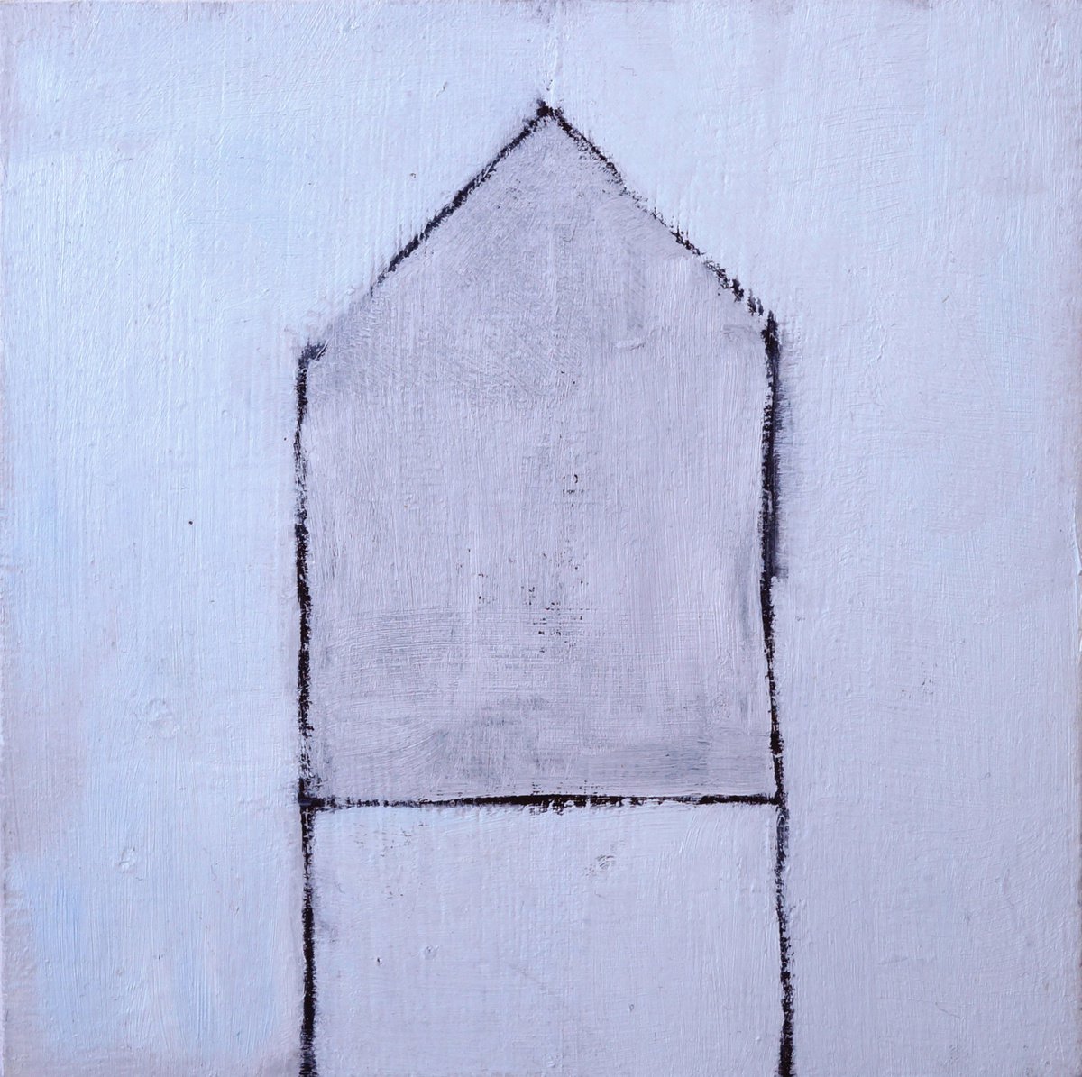 Geometric Abstract Oil Painting By Anna Jannack, 5 X 5, Squares Mini I, Original Artwork