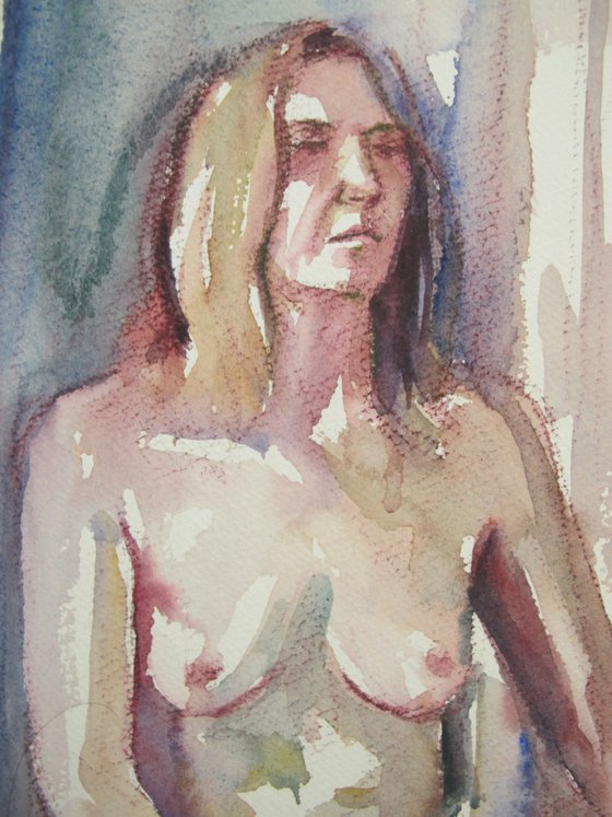 Seated female nude