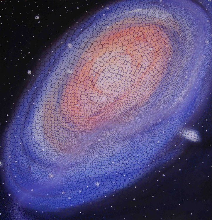 Andromeda Galaxy Oil Painting By Hilde Sondrol Artfinder