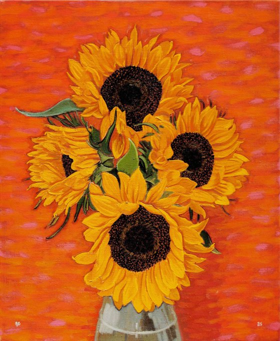 Four Sunflowers
