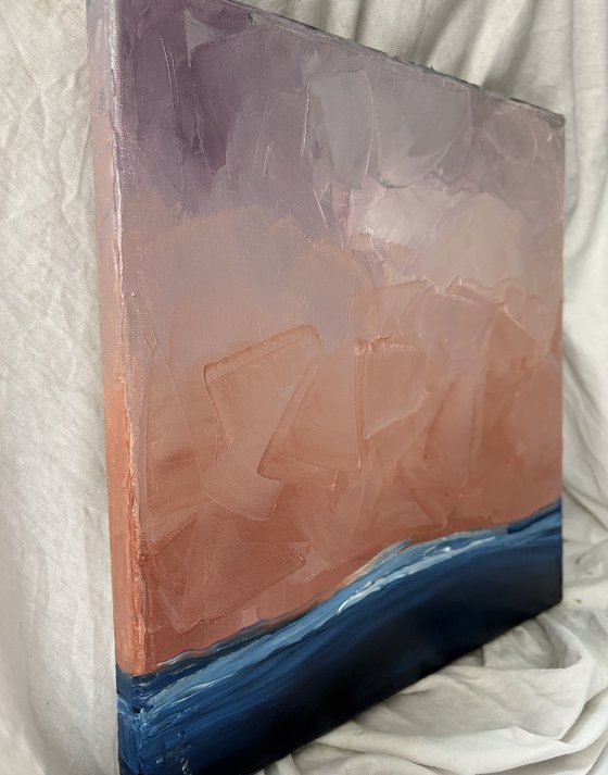 Twilight Over the Quiet Horizon Sea