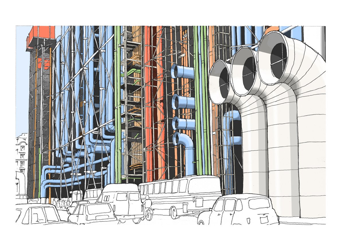 Centre Pompidou 1 by Graham Madigan