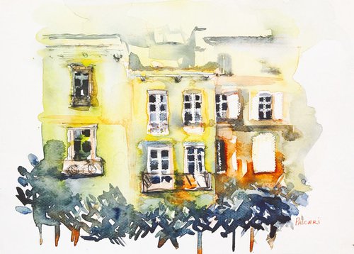 Yellow house by Olga Pascari