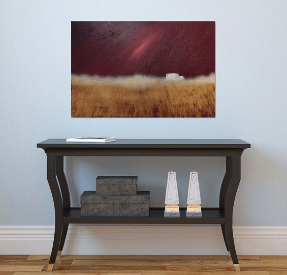 “Crimson Dusk” 91x61x2cm