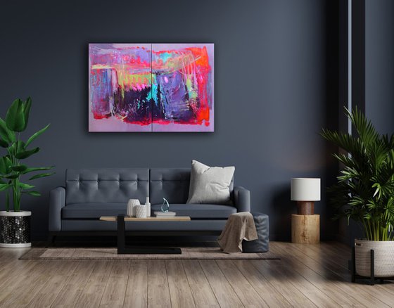 Tropical Escape (Diptych 2*70*100)