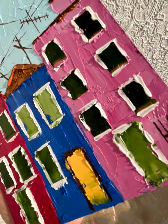 Venice Burano Oil Painting