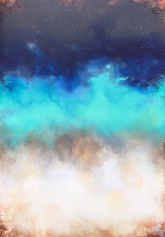 ocean nightskies  (110 x 70 cm)