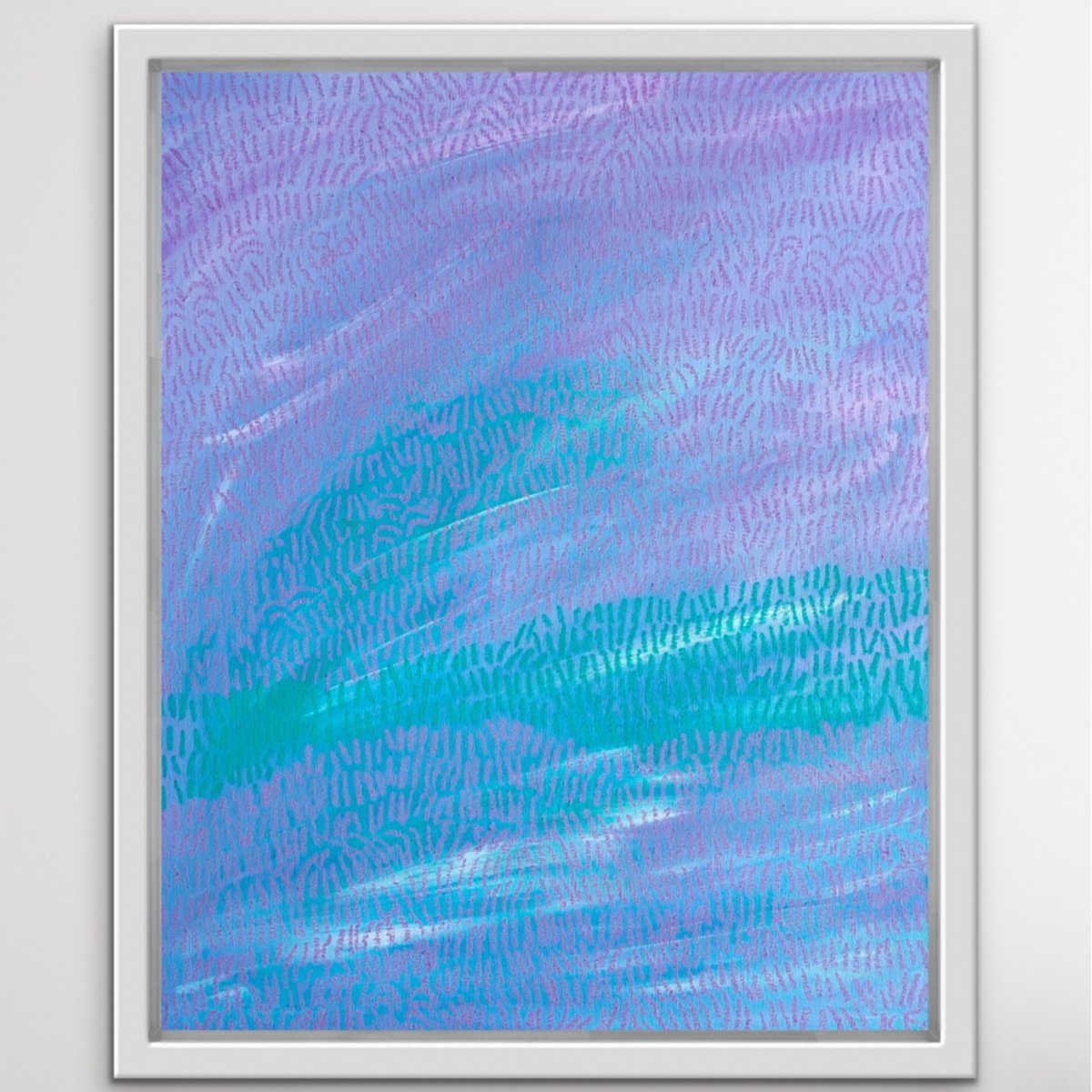 Abstract Landscape Painting By Ketki Fadnis, 16 X 20", Violet Sky, Original Artwork