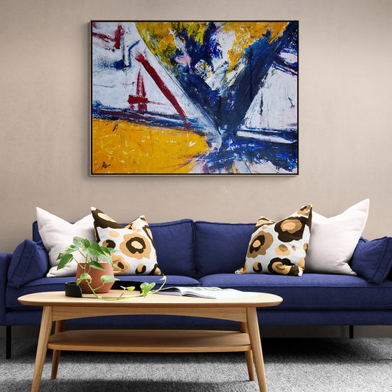 Relativus N-5 (XXL) - Abstract Landscape (W)140x(H)106 cm.