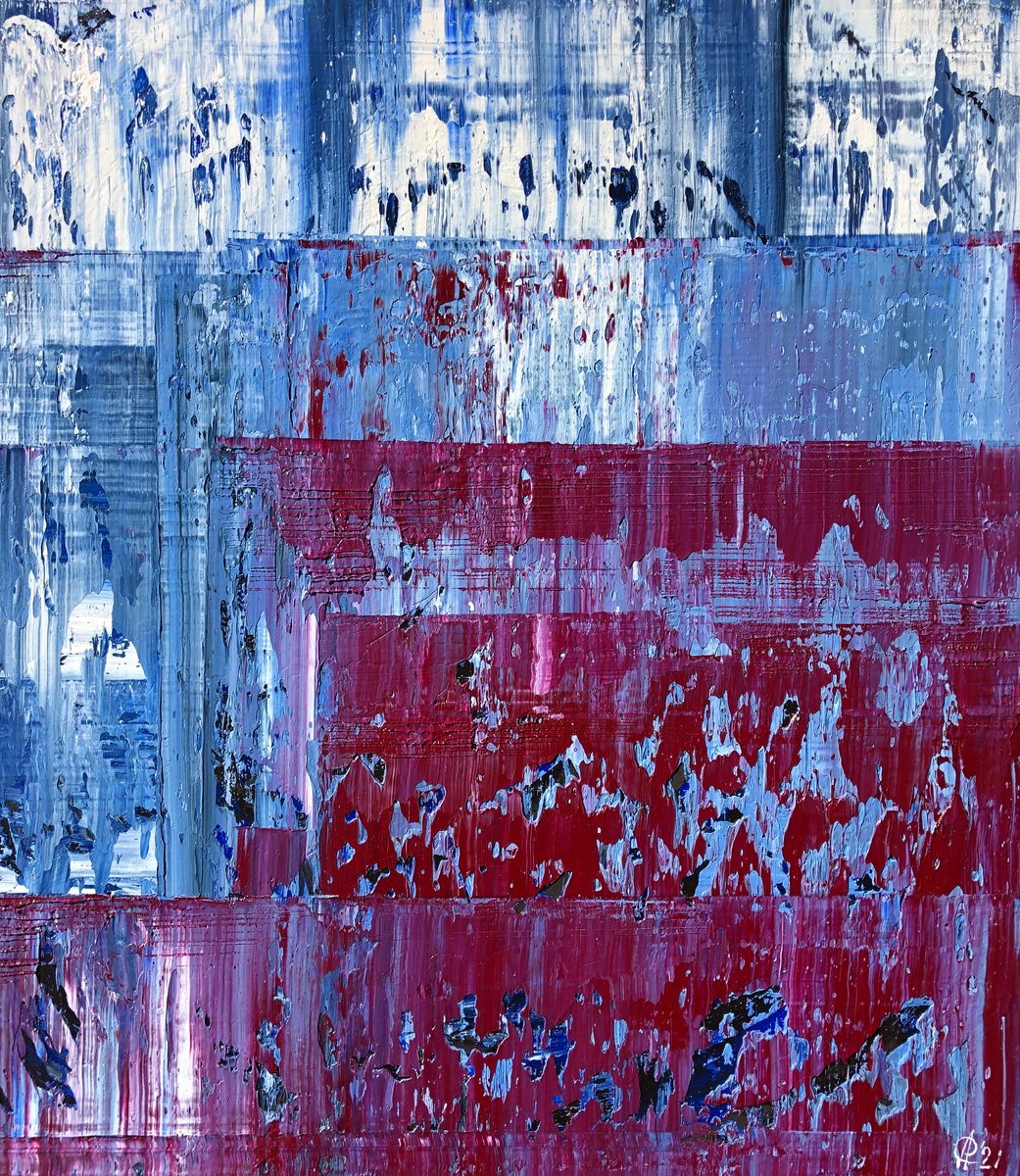 Abstract Oil Painting By Svitlana Andriichenko, 28 X 31", Facets Of Life. ?16, Original Artwork