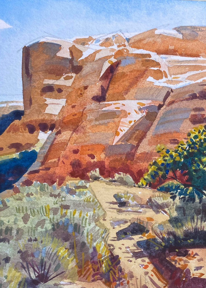 Impressionistic Cityscapes Watercolour By Paul Cheng, 5 X 7", Watercolor #004, Original Artwork