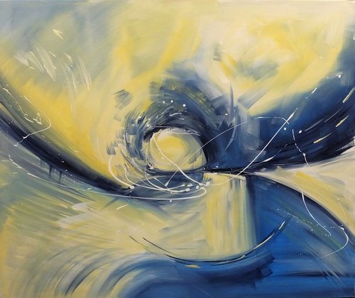 The eye of the storm 48 x 40 by Marelize Coetzee