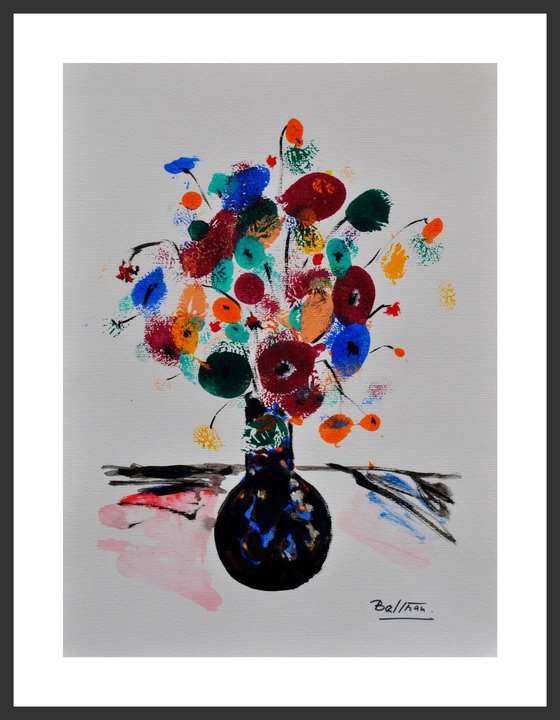 Le petit vase cloisonné / 11,81 x 15,75 in.(30x40cm) / 2018