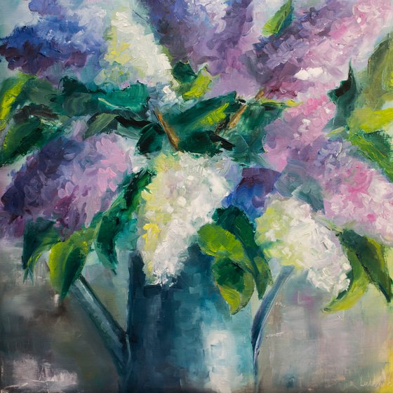 Lilac painting Still life