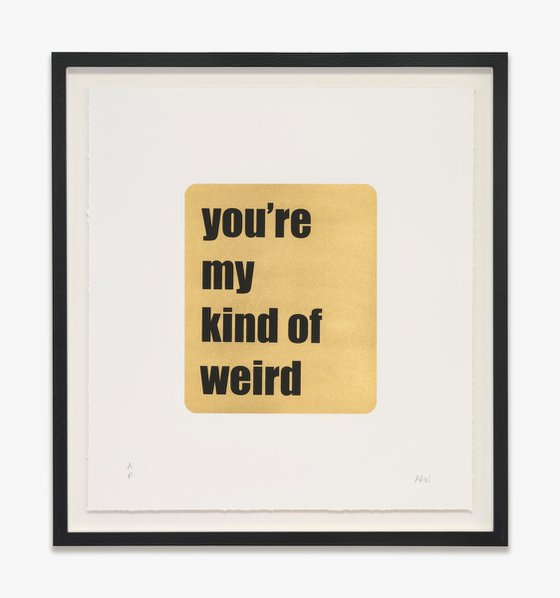 YOU'RE MY KIND OF WEIRD (Black)