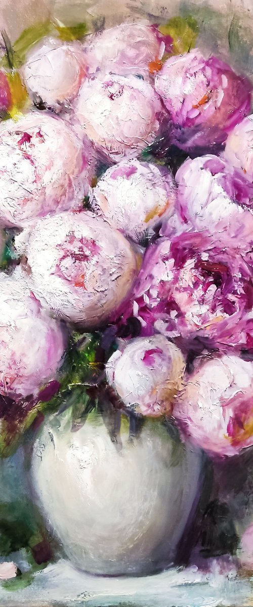 Bouquet Of Pink  Peonies by HELINDA (Olga Müller)