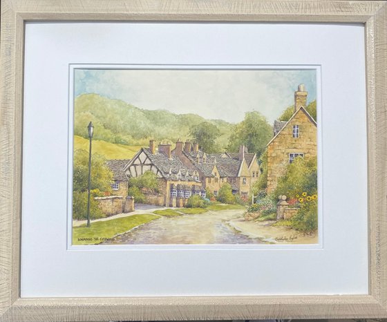 Broadway. The Cotswolds. Original Watercolour