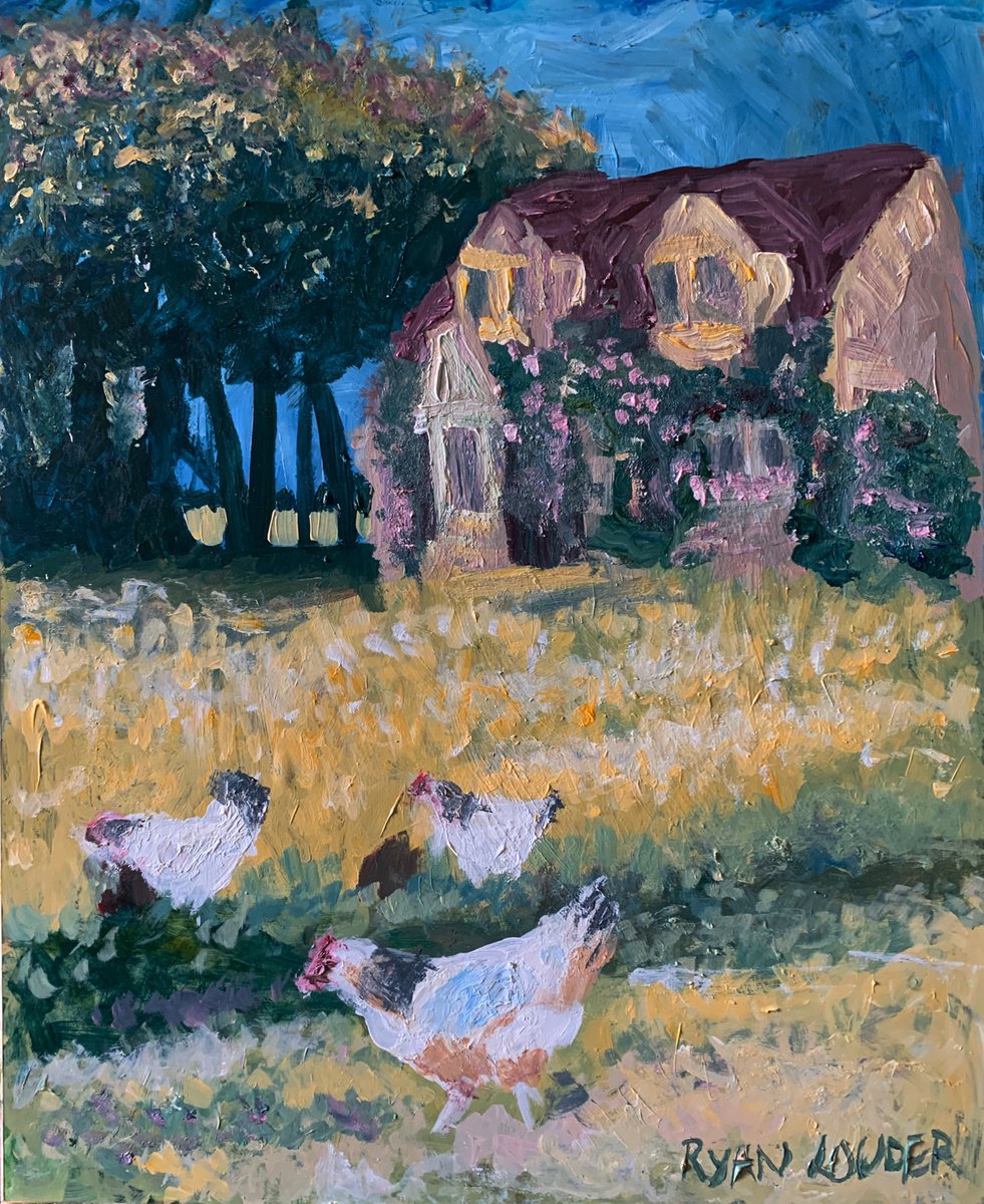 Cottage On A Summers Day By Ryan Louder, 16 X 20, Artwork For Sale On Artfinder