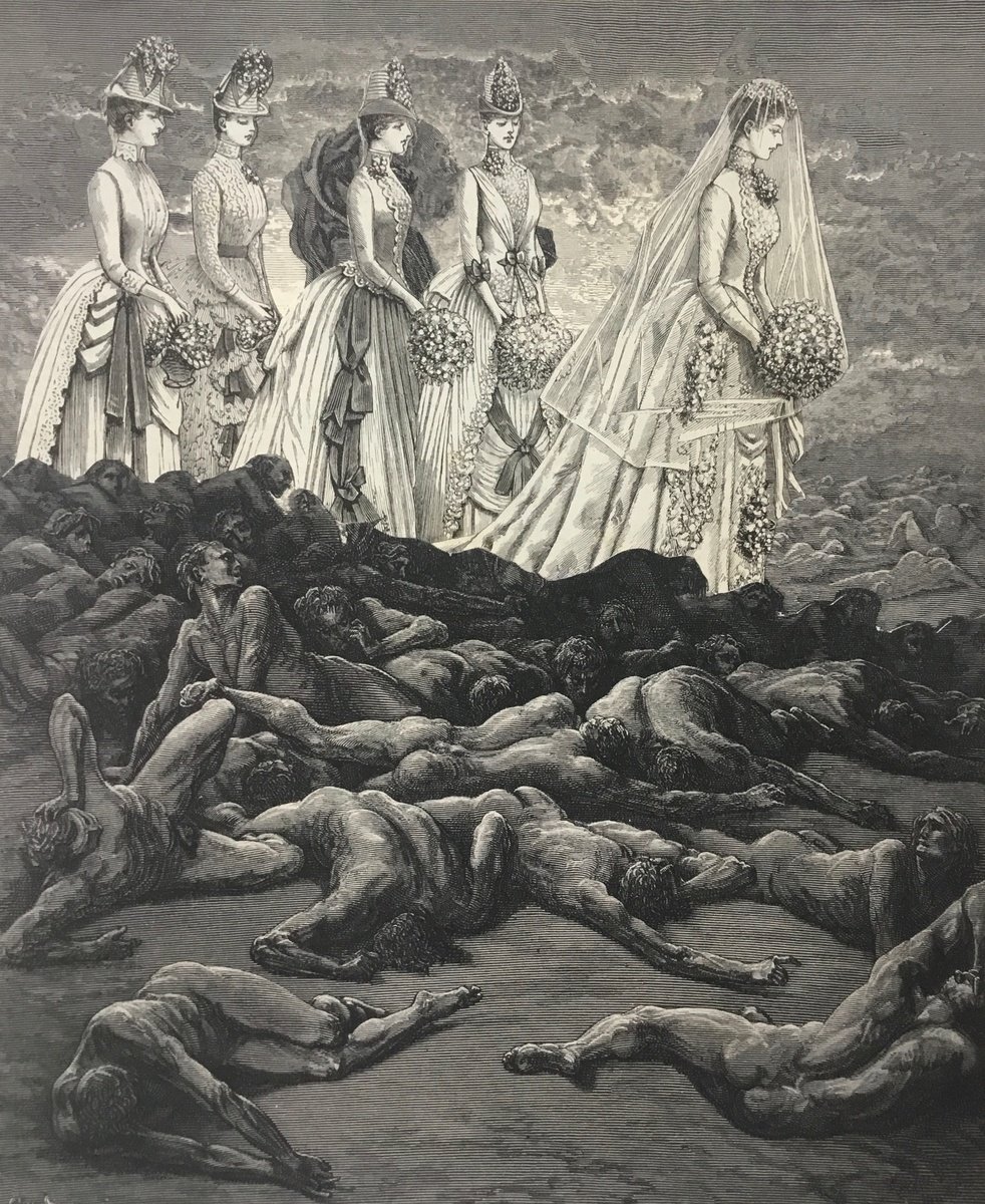 Surrealistic Portrait Collage By Tudor Evans, 8 X 10", The Wedding Group, Original Artwork