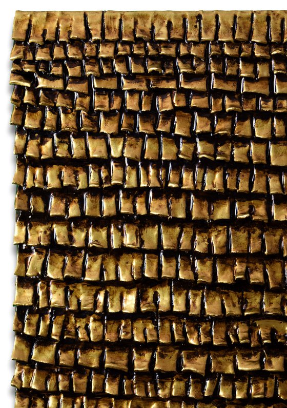Gold Bark | Dimensional Wall Art