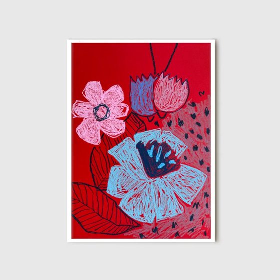 Abstract Floral Bouquet