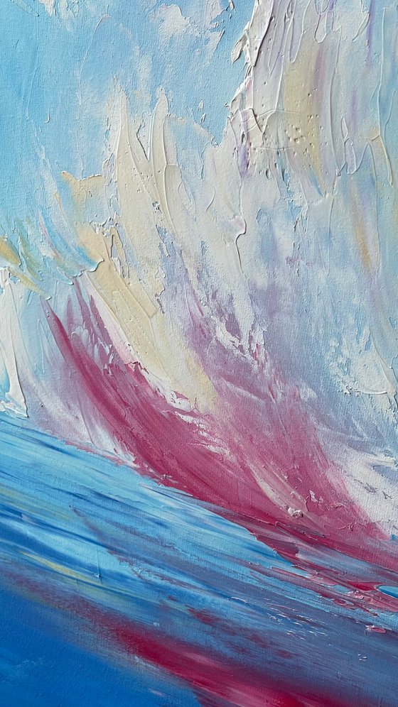 Cloudy sunset, 50x70 cm