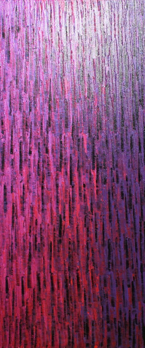 Large fade iridescent pink red purple by Jonathan Pradillon