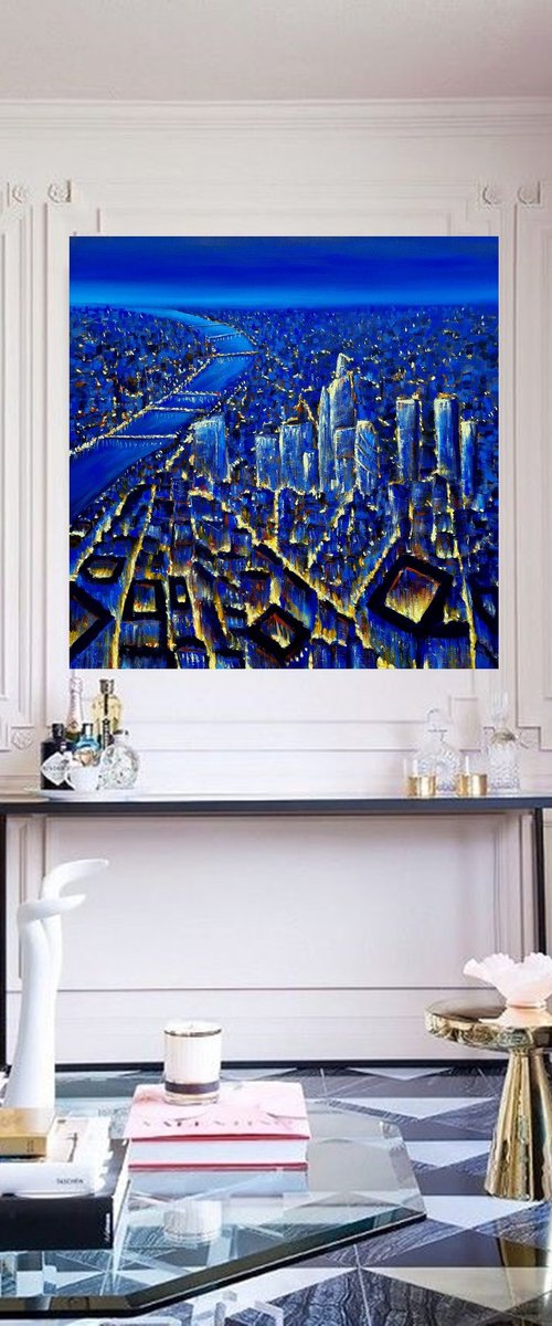 Midnight over London   - City Lights by Danijela Dan