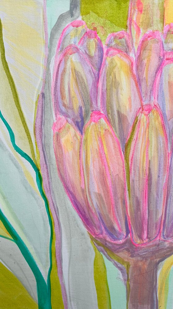 Purple and Green Bananas Study