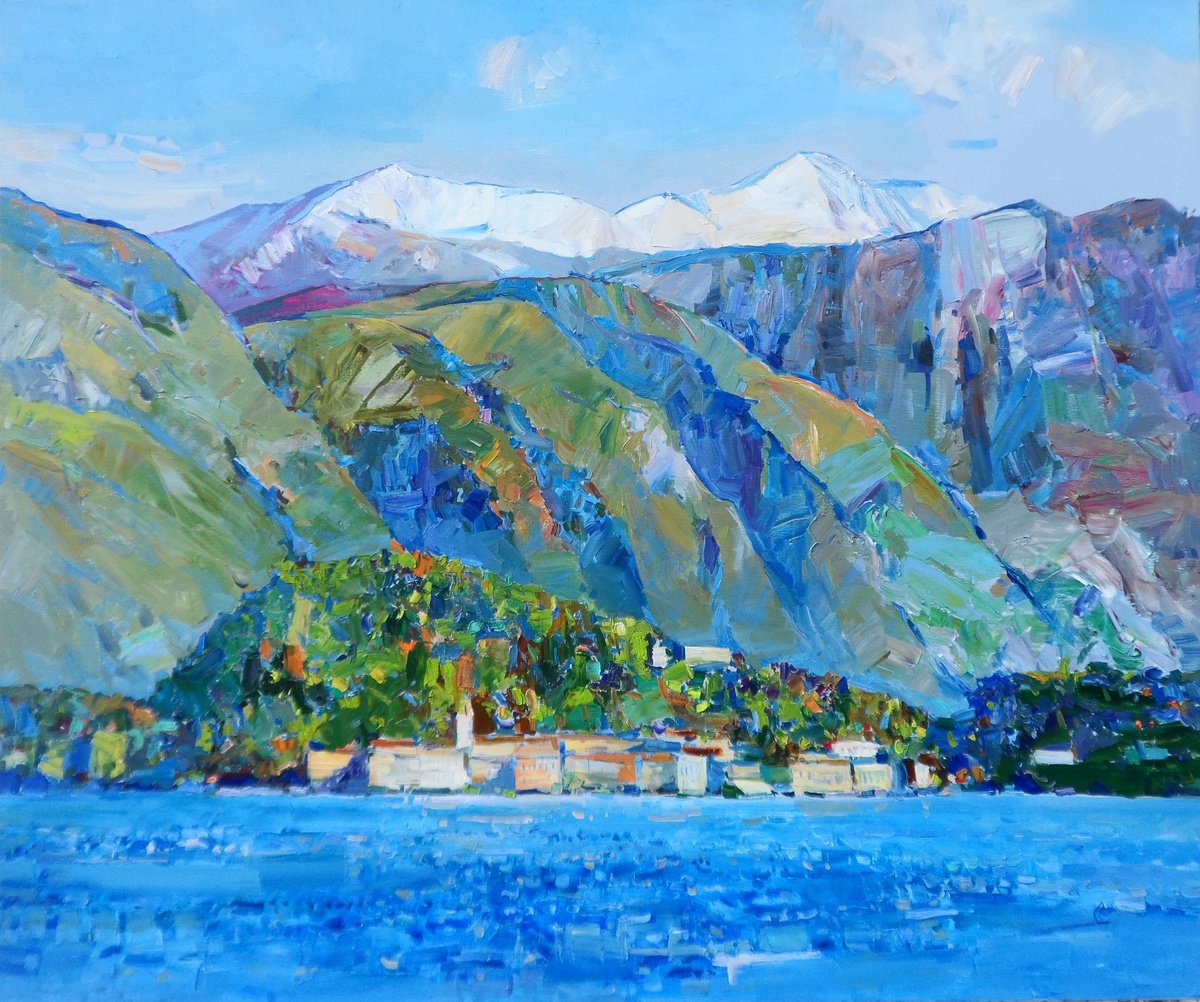 Lake Como By Yehor Dulin, 47 X 39, Artwork For Sale On Artfinder