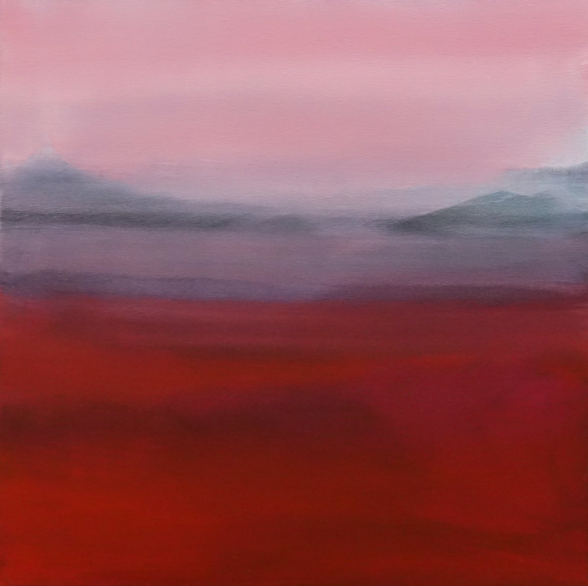 Abstract Acrylic Painting By Pier Maurizio Greco, 24 X 24", In Altro Luogo, Original Artwork