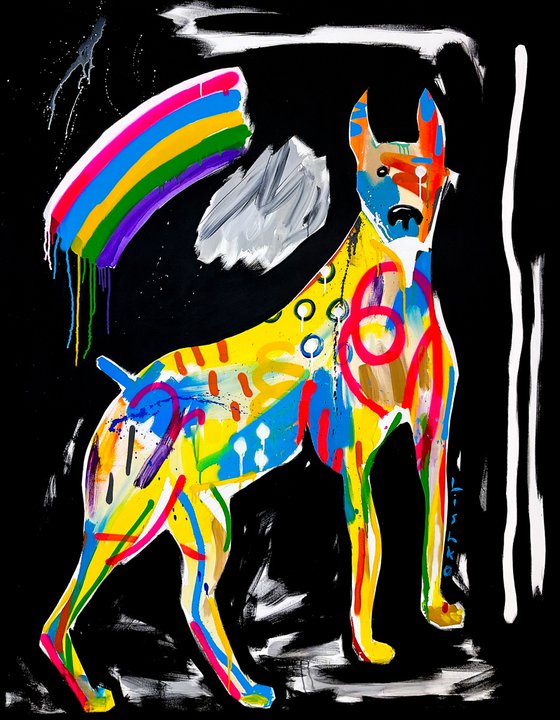 Dog 140 X 180 cm / 55,11 X 70,86 inch