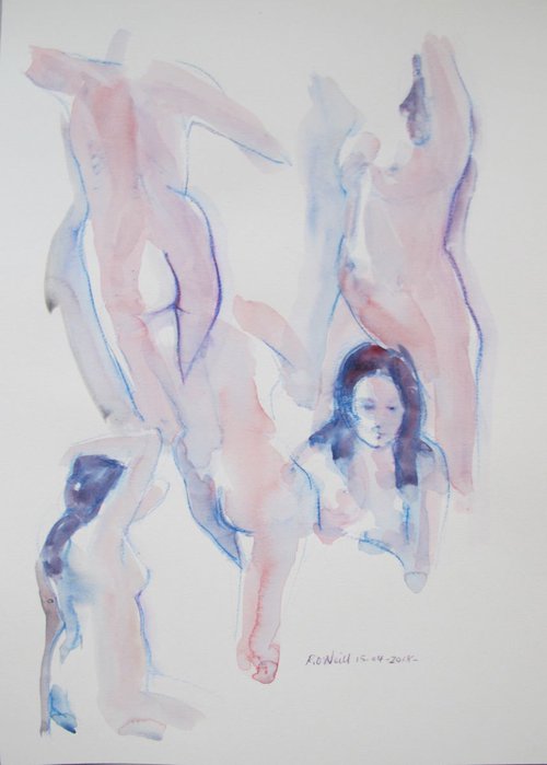 Female nude various poses by Rory O’Neill
