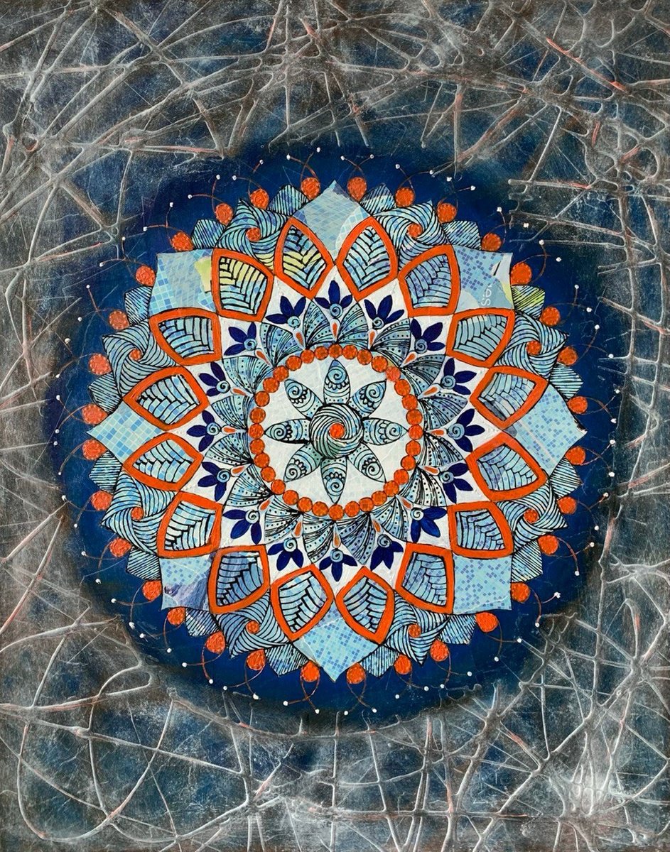 Blue mandala by Olga Sennikova