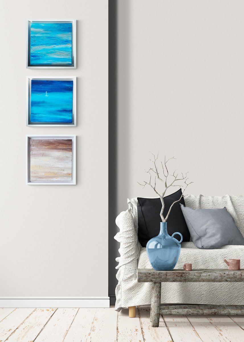 Ocean view 2, Tryptic. by Bridg