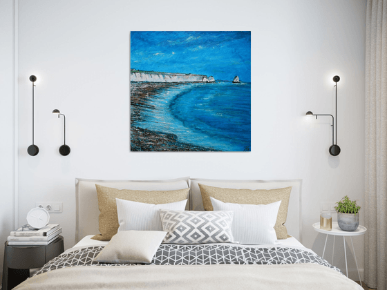 Freshwater Cliffs II ( Large 80 cm x80 cm)