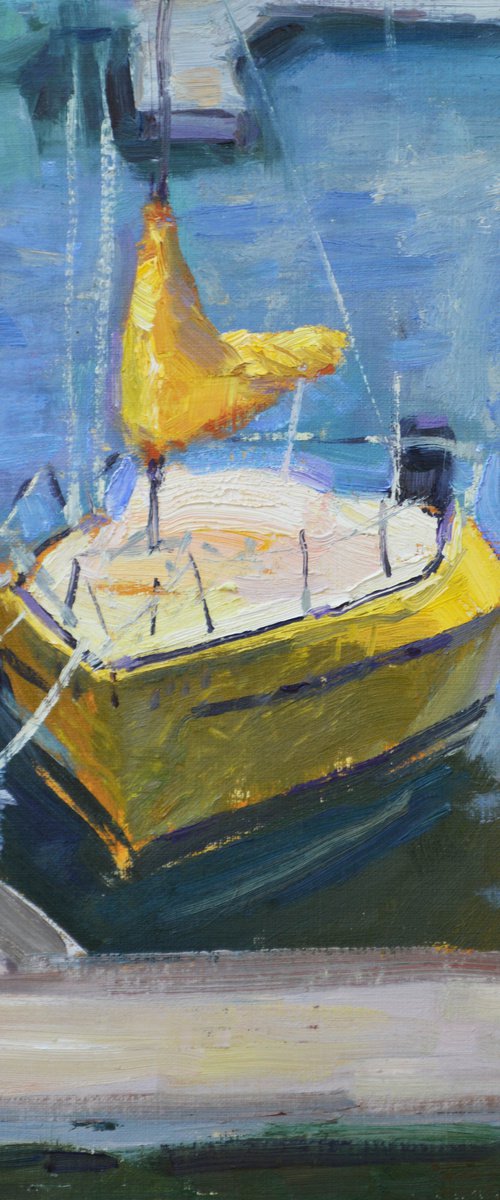 Sunny Sail Boat by Kristina Sellers