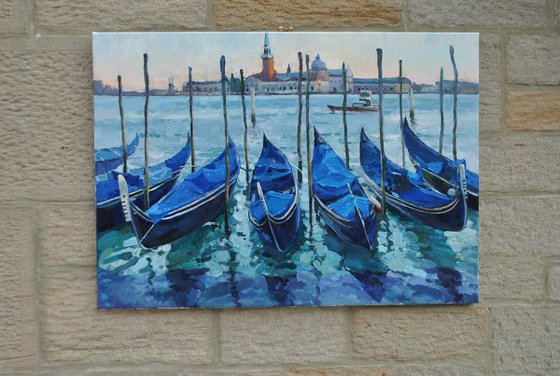 Venetian Gondolas at Rest