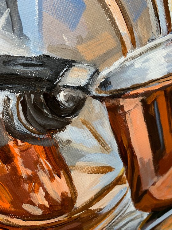 Simple joy. Copper pot and lemons.