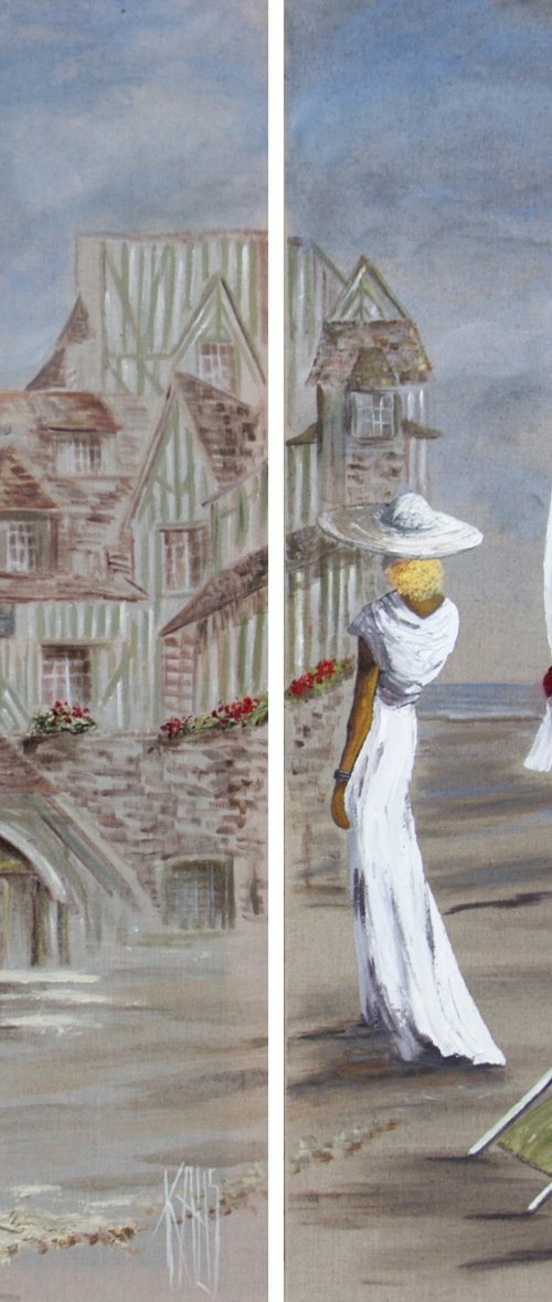 Normandy Hotel, diptych by Michèle Kaus