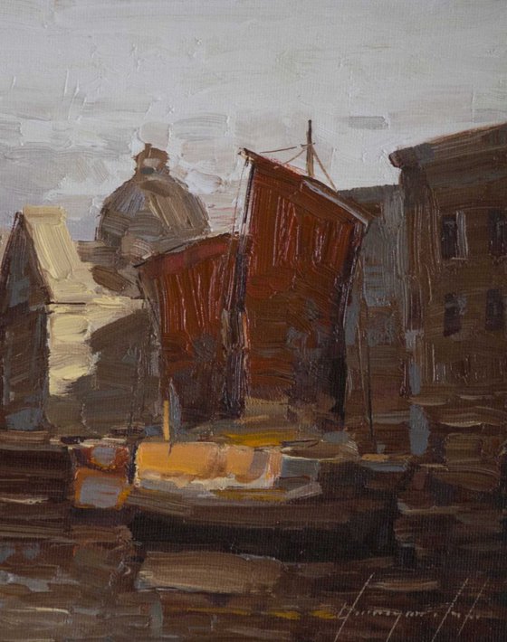 Venice Cityscape oil Painting  Signed One of a Kind